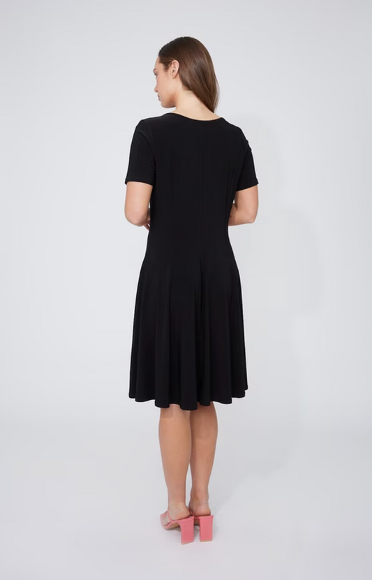 Black Casual A Line Dress