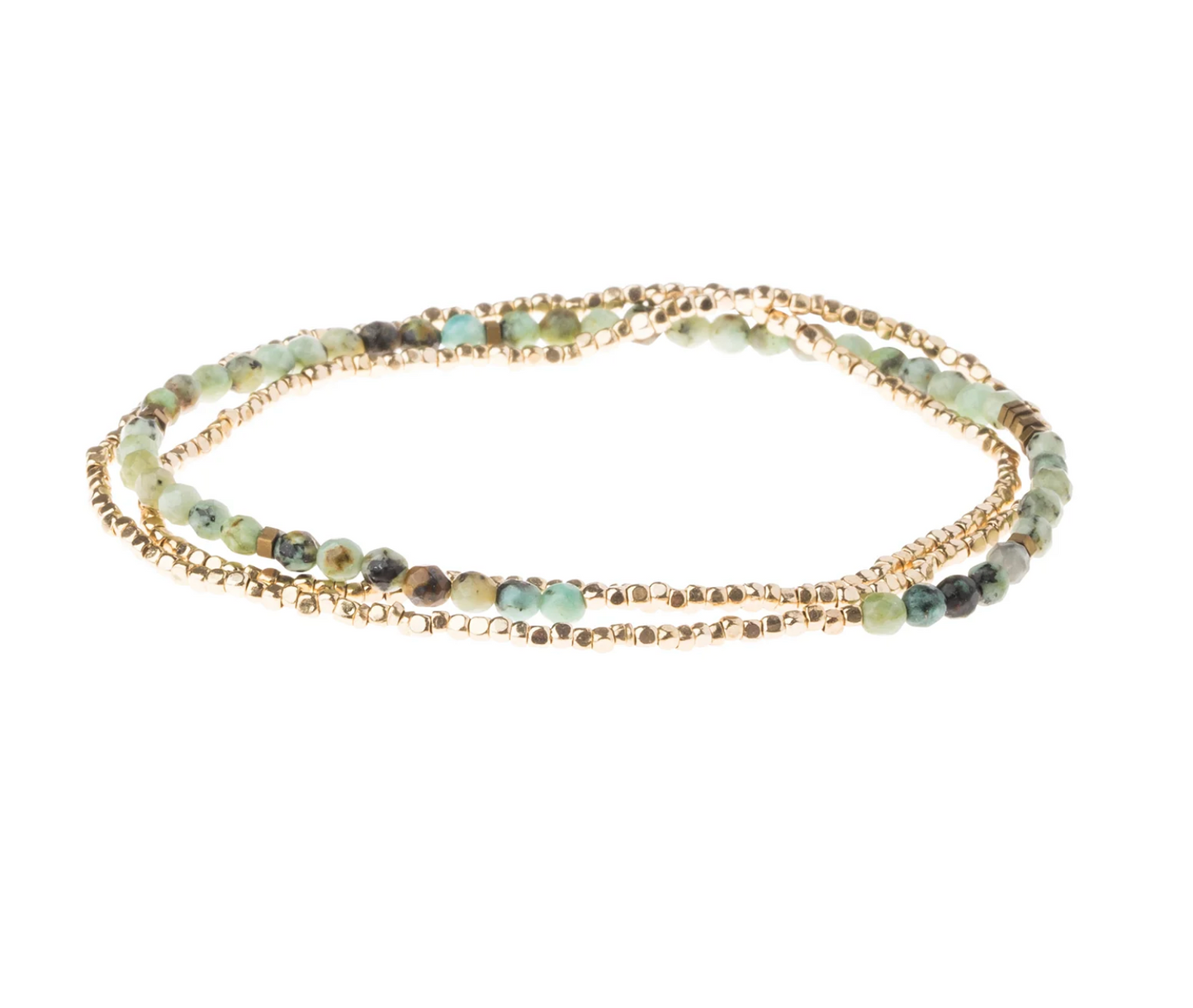 Delicate Stone Bracelet/Necklace - African Turquoise