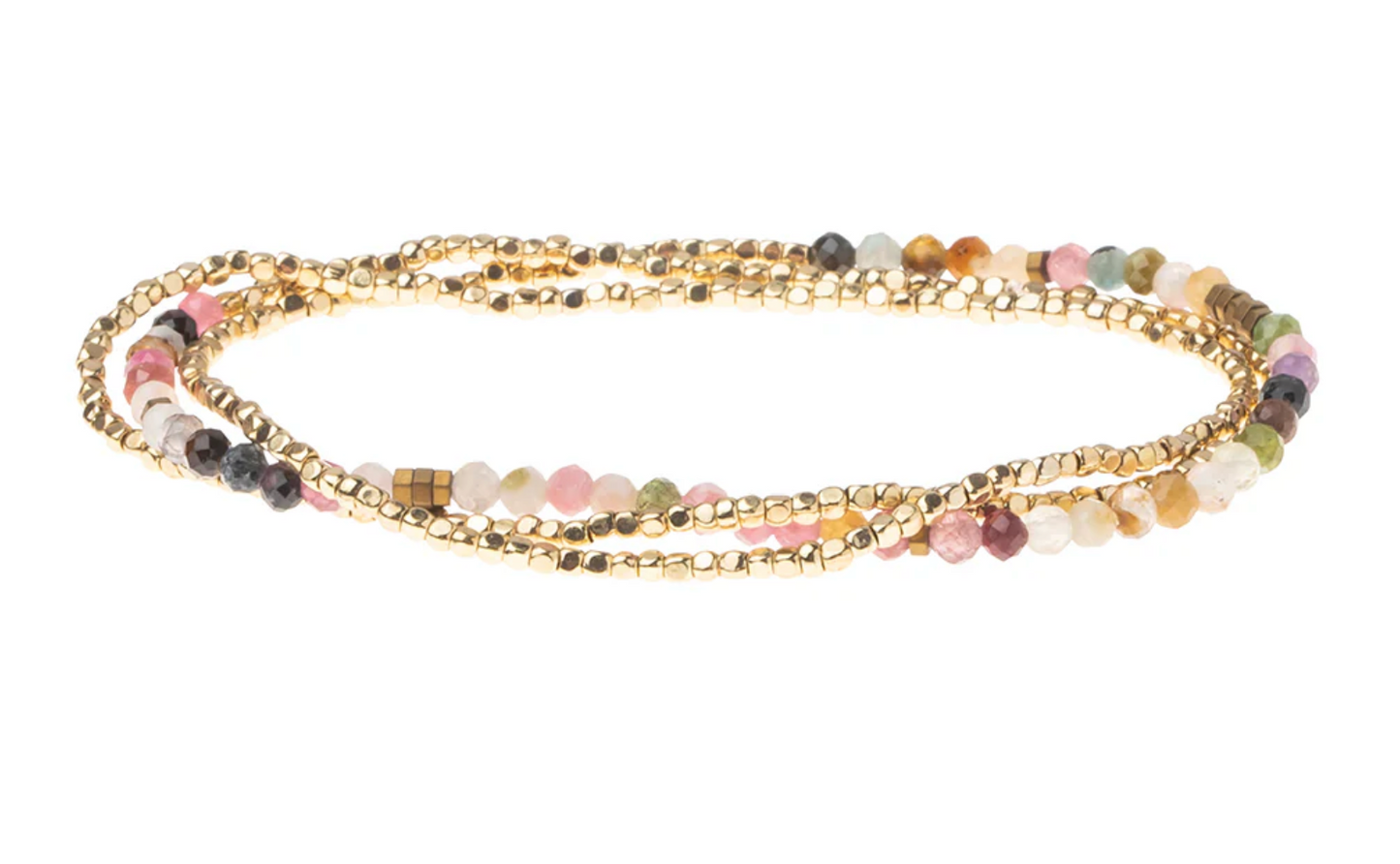 Delicate Stone Bracelet/Necklace - Tourmaline