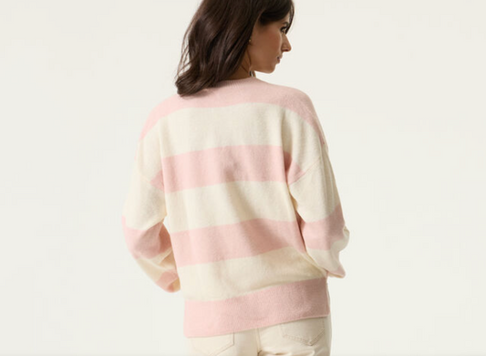 Pink Stripe Sweater