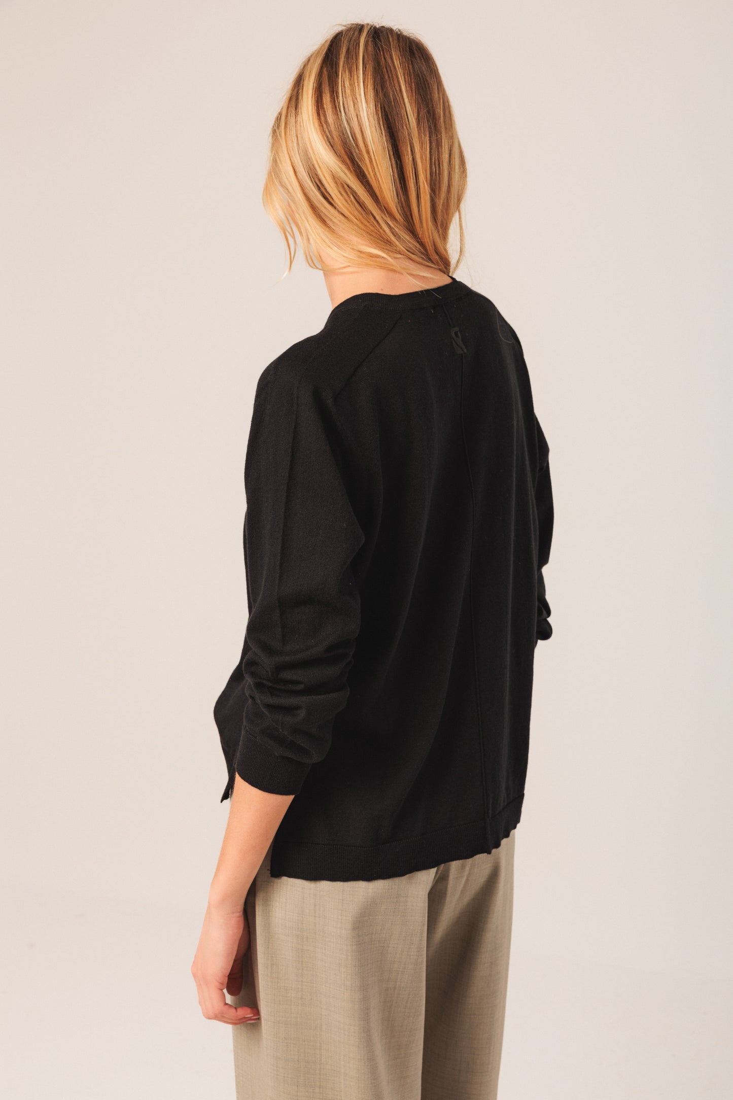 Cotton V Neck Sweater