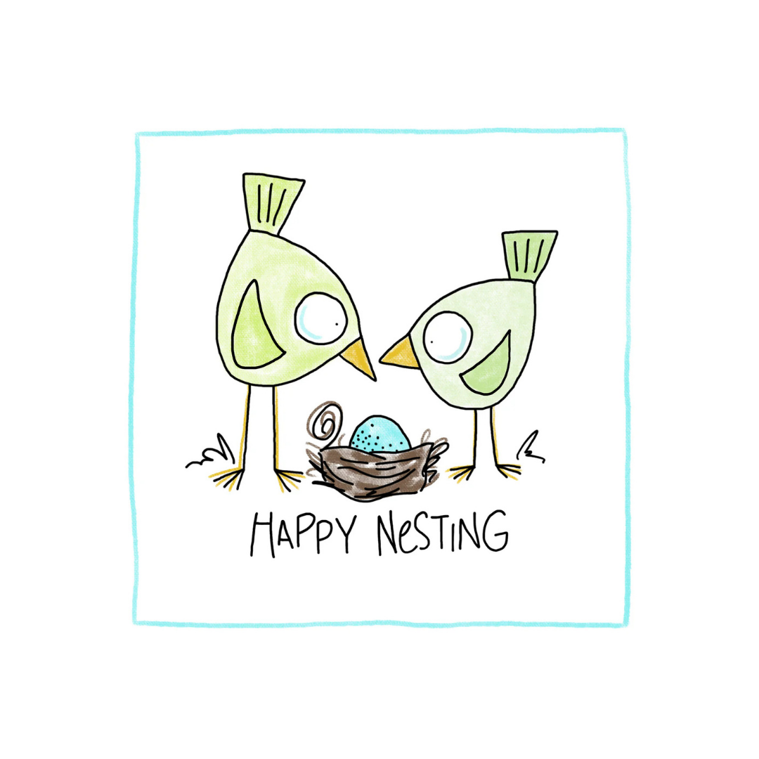Happy Nesting - Greeting Card