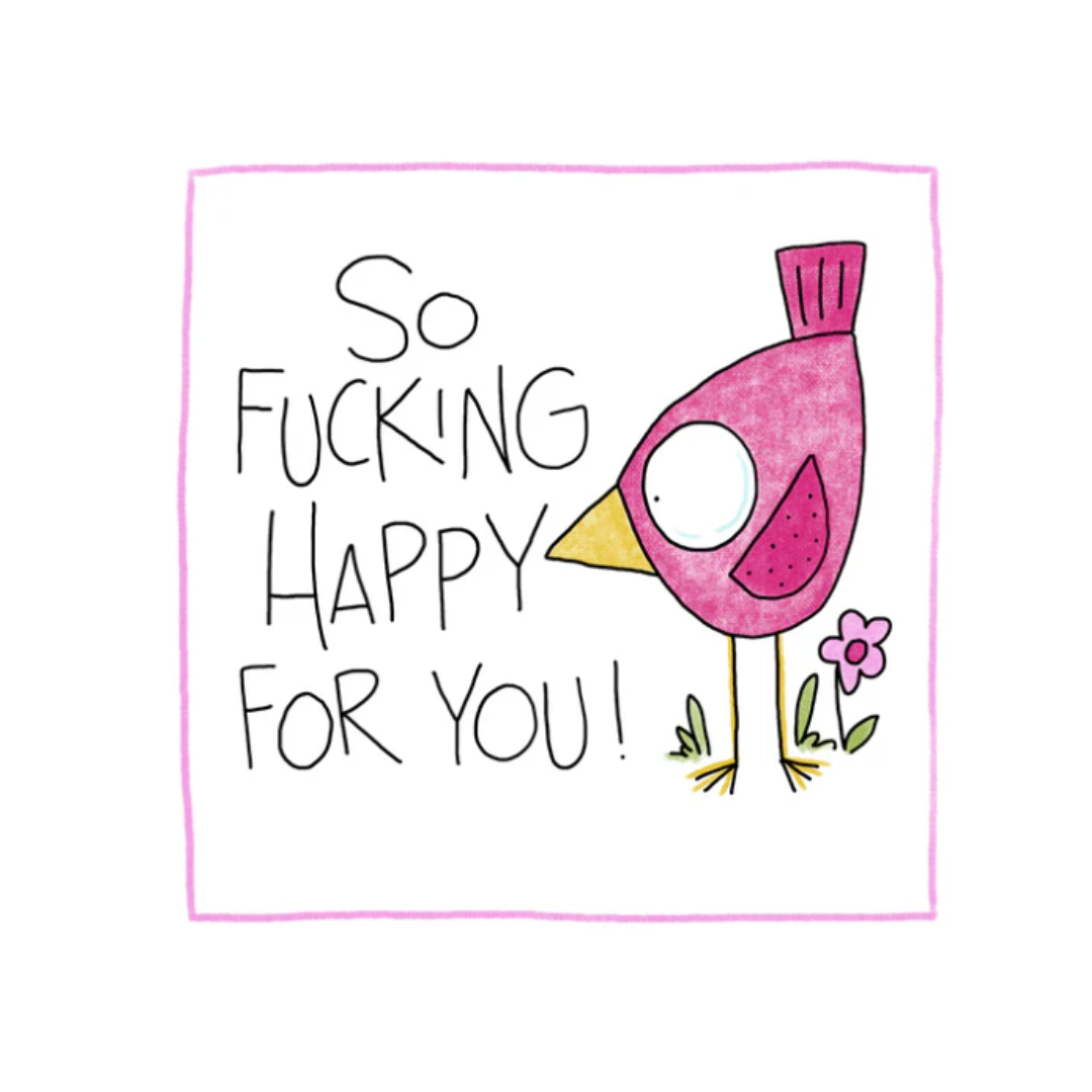 Fucking Happy - Greeting Card