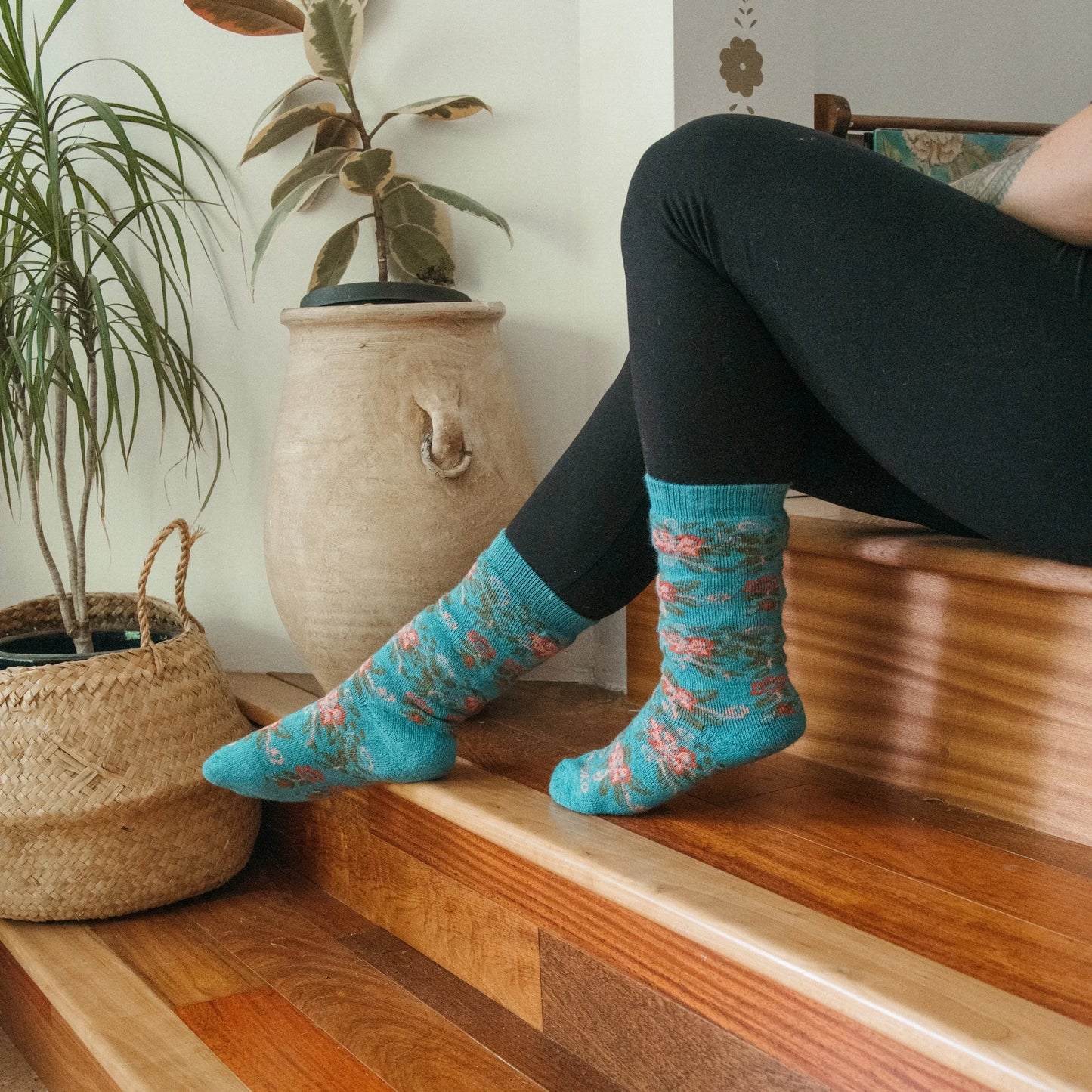 Alpaca Socks Thick Print