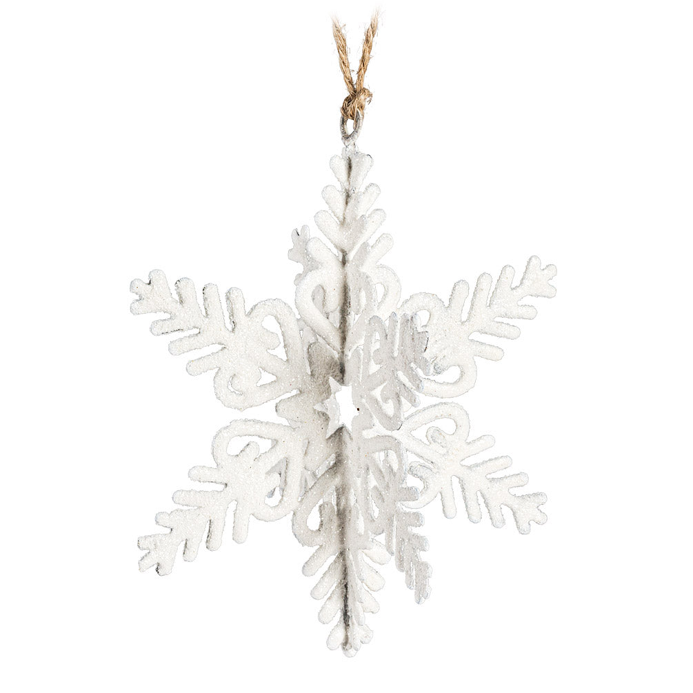 Glitter Star Snowflake Ornament