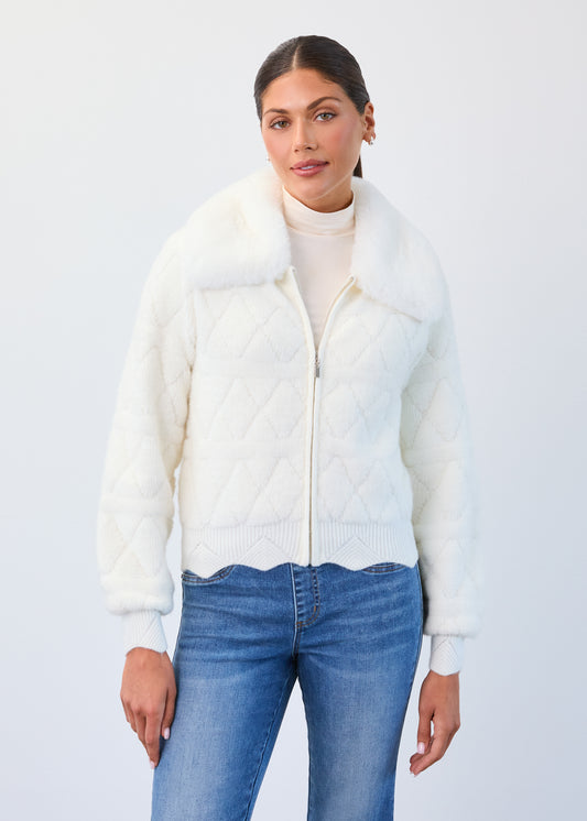 Sweater Bomber Coat