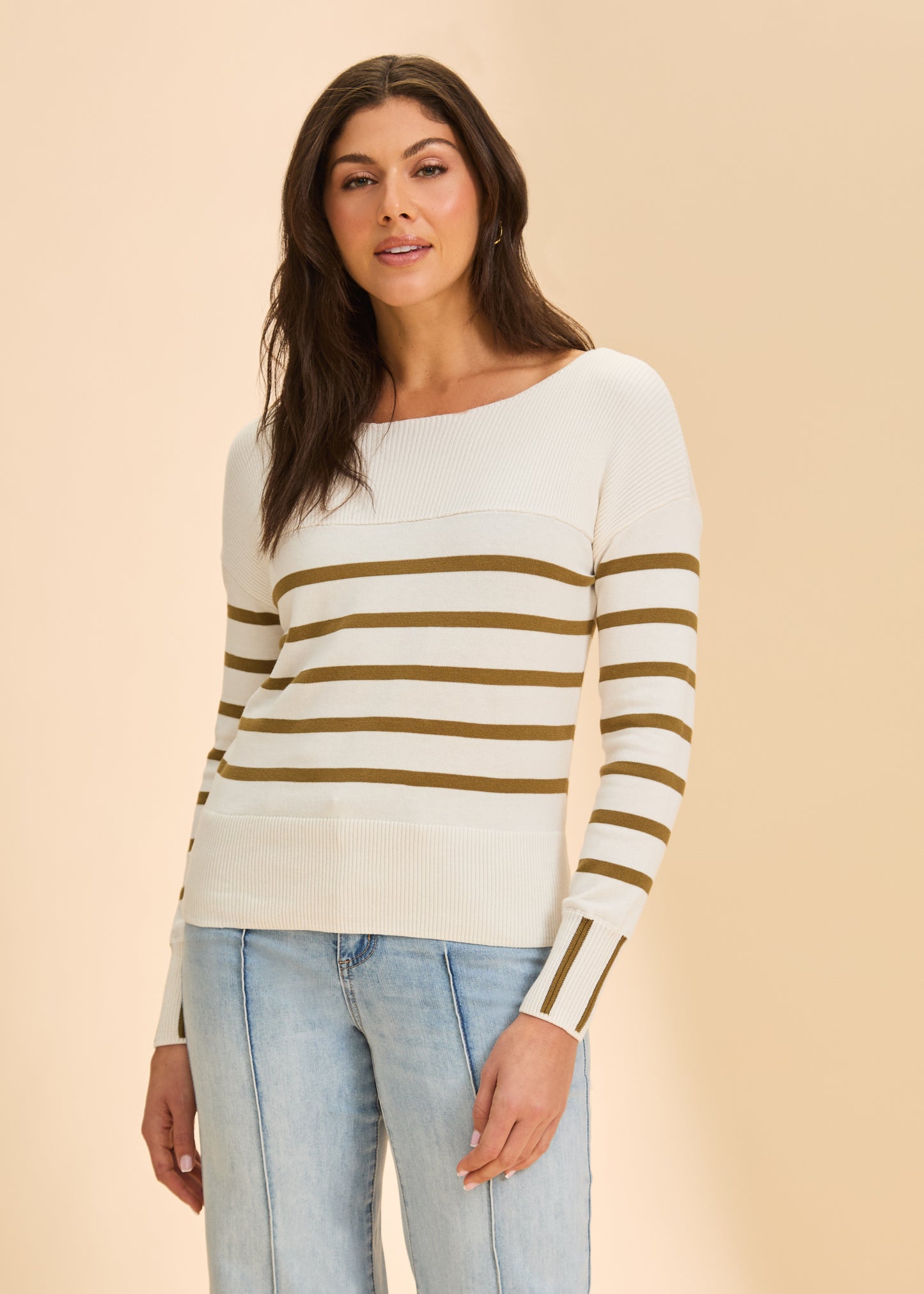 Long Sleeve Striped Sweater