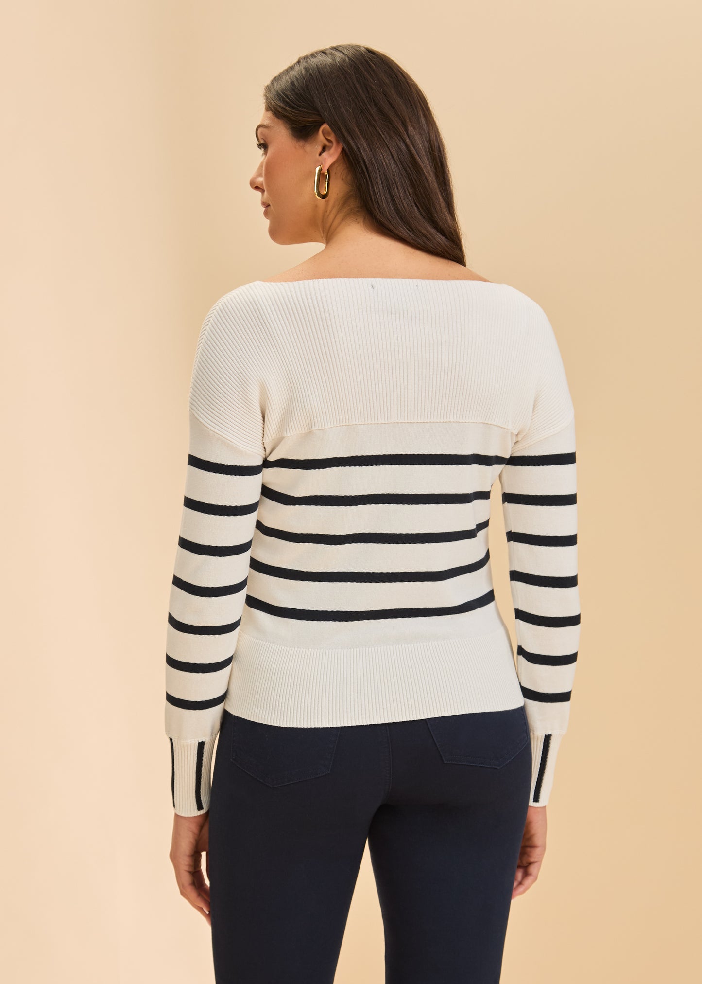 Long Sleeve Striped Sweater