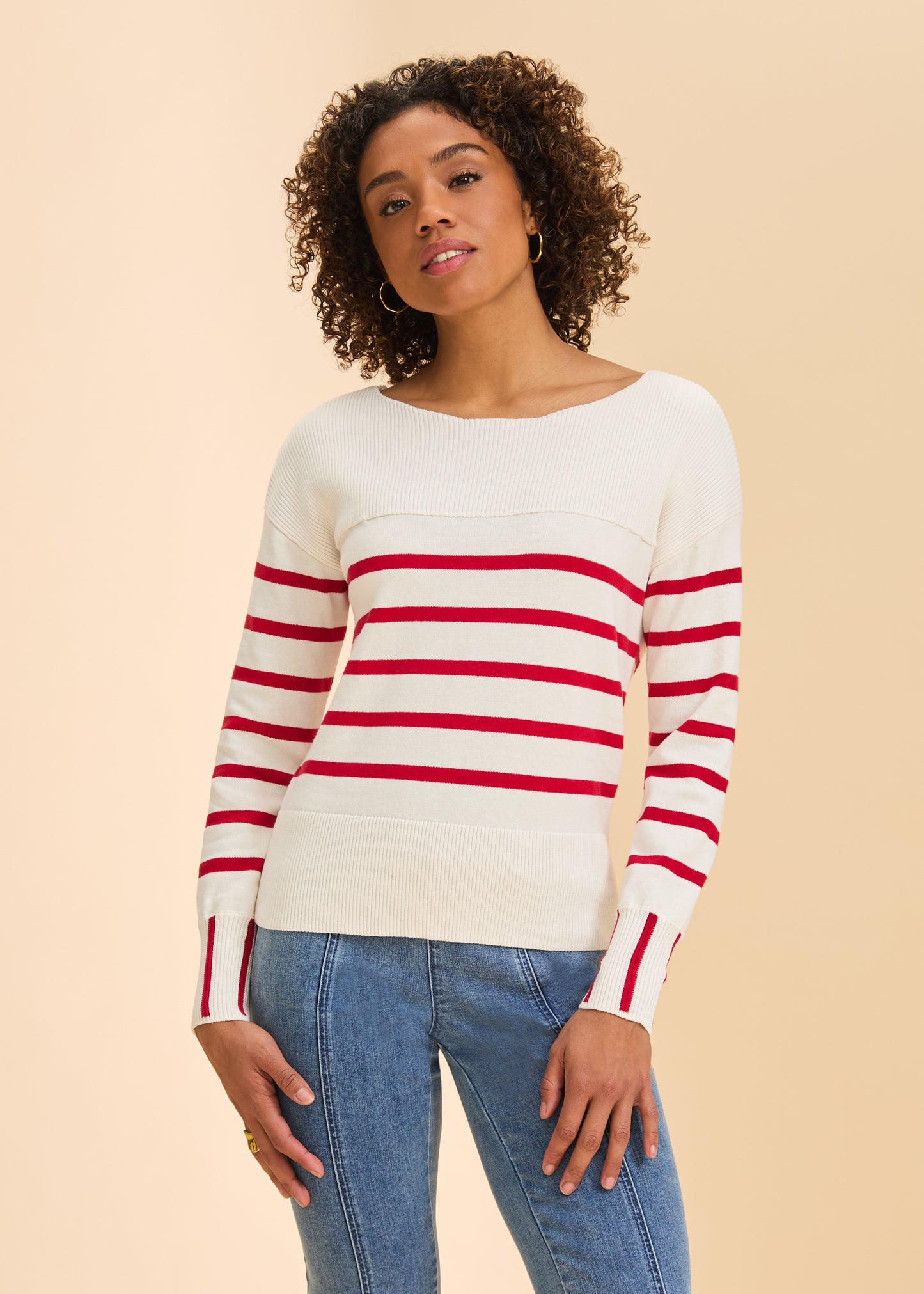 Long Sleeve Striped Sweater