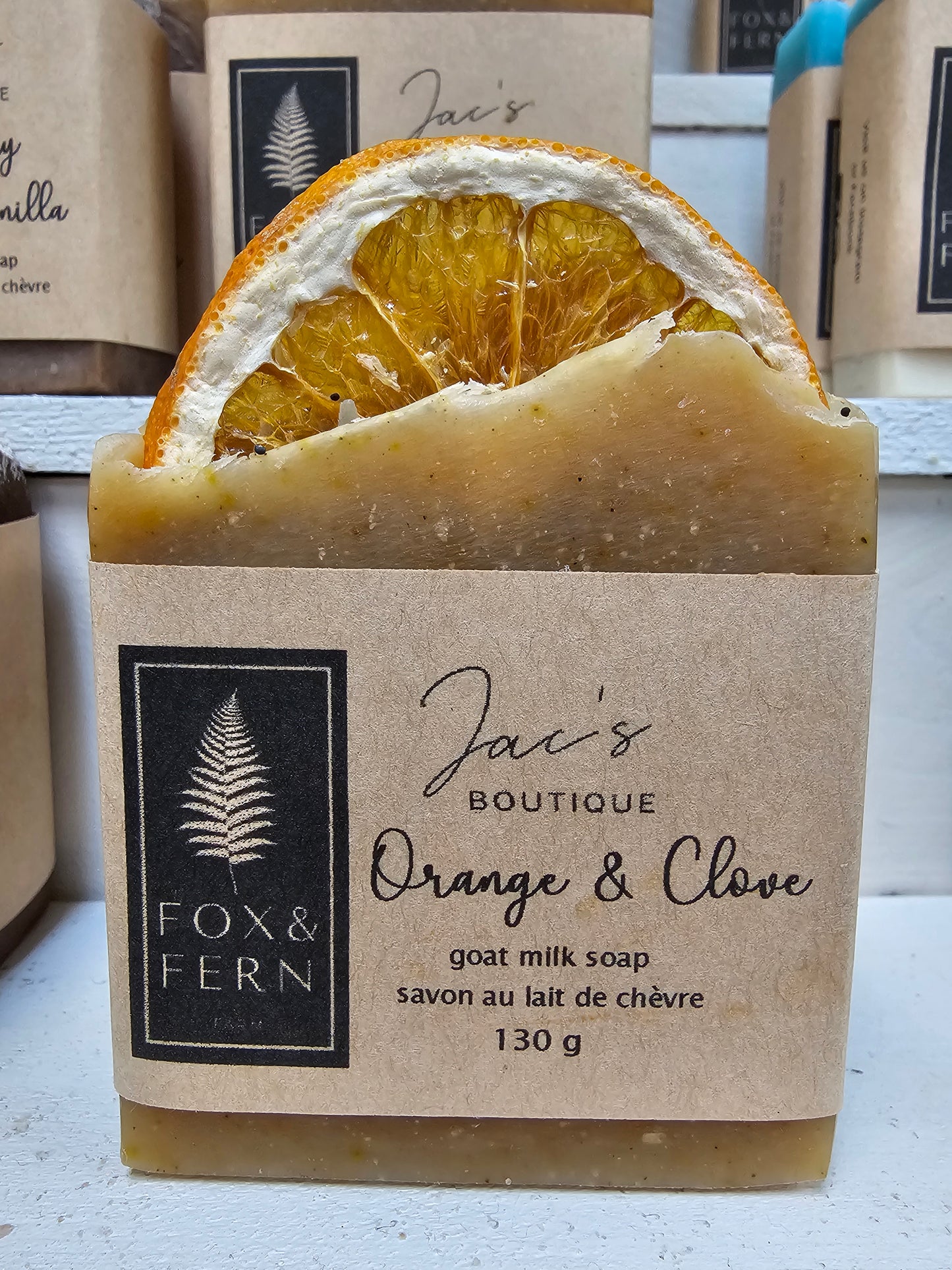 Orange & Clove Goats Milk Soap - F & F x Jac's Collaboration