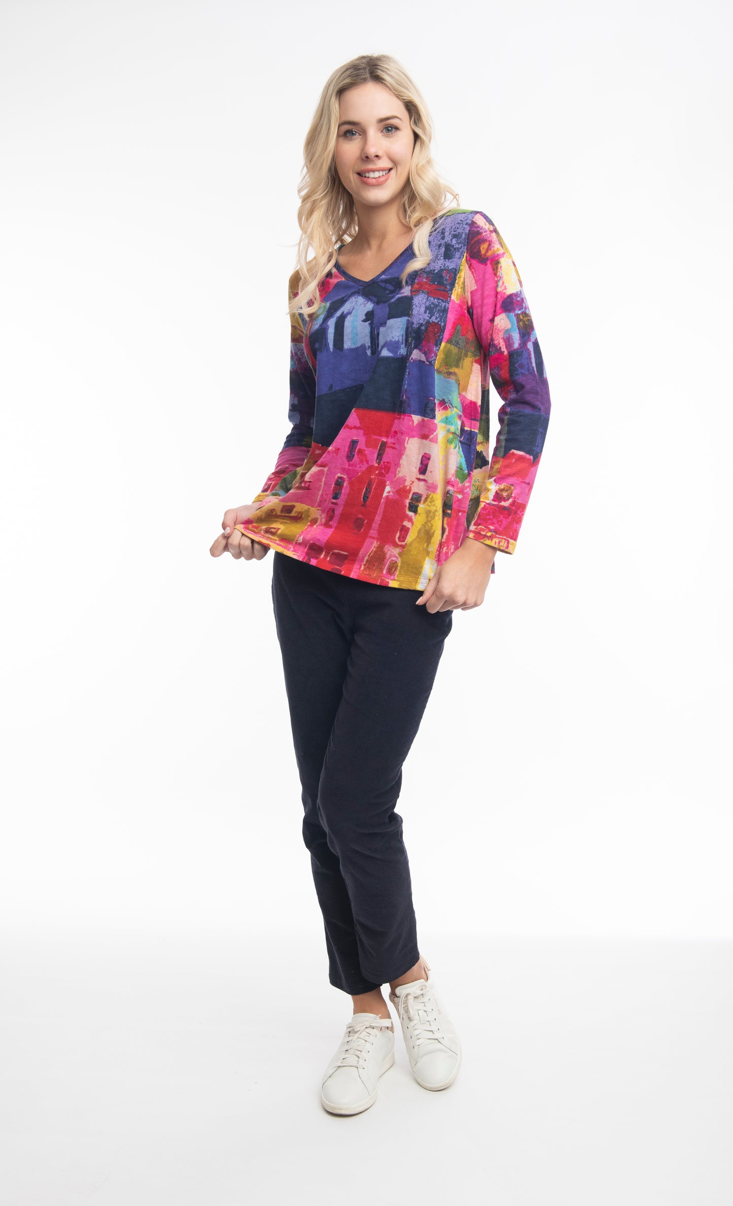 Contemporary V-Neck Top