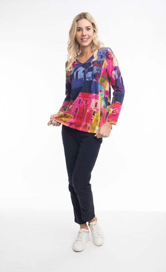 Contemporary V-Neck Top