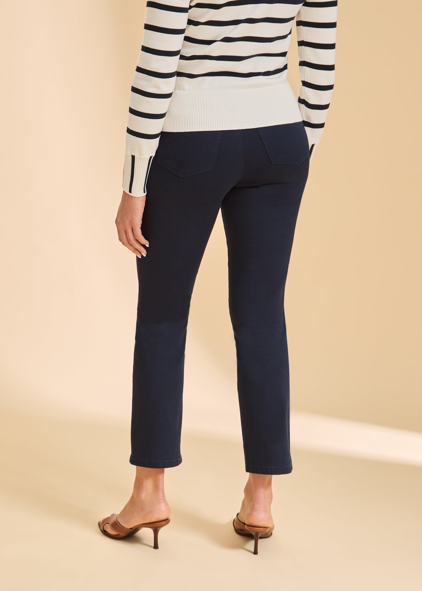 Pull On Straight Ankle Pant