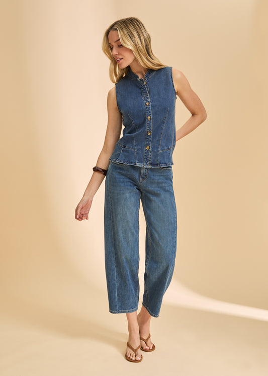 Girlfriend Barrel Ankle Pants