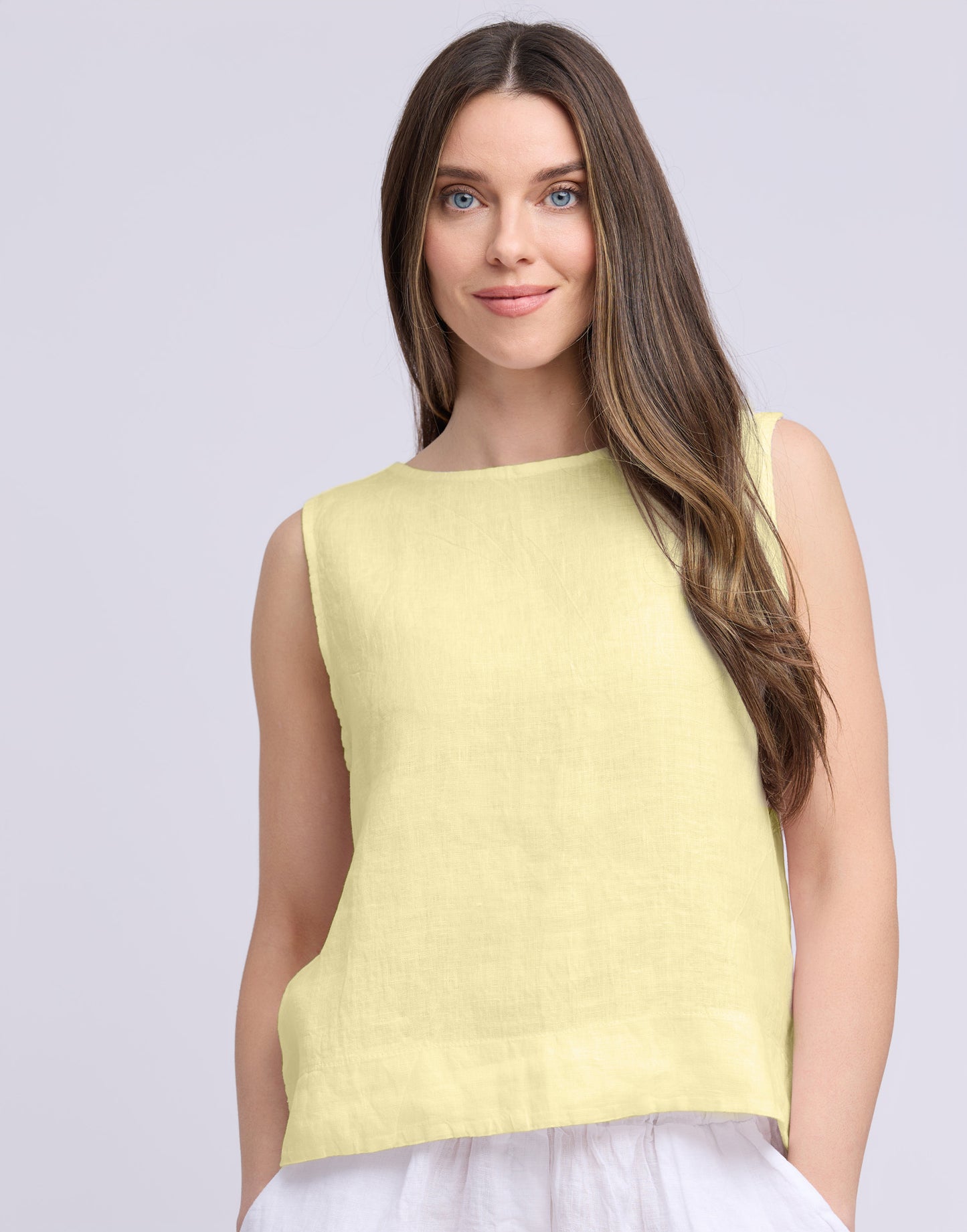 Francesca Linen Tank Top