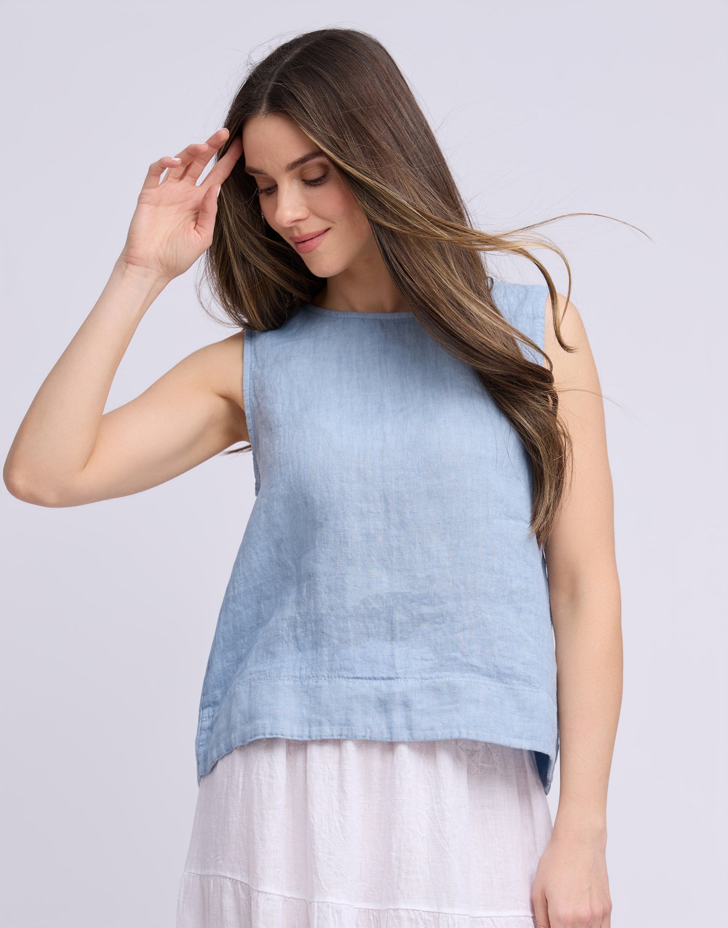 Francesca Linen Tank Top