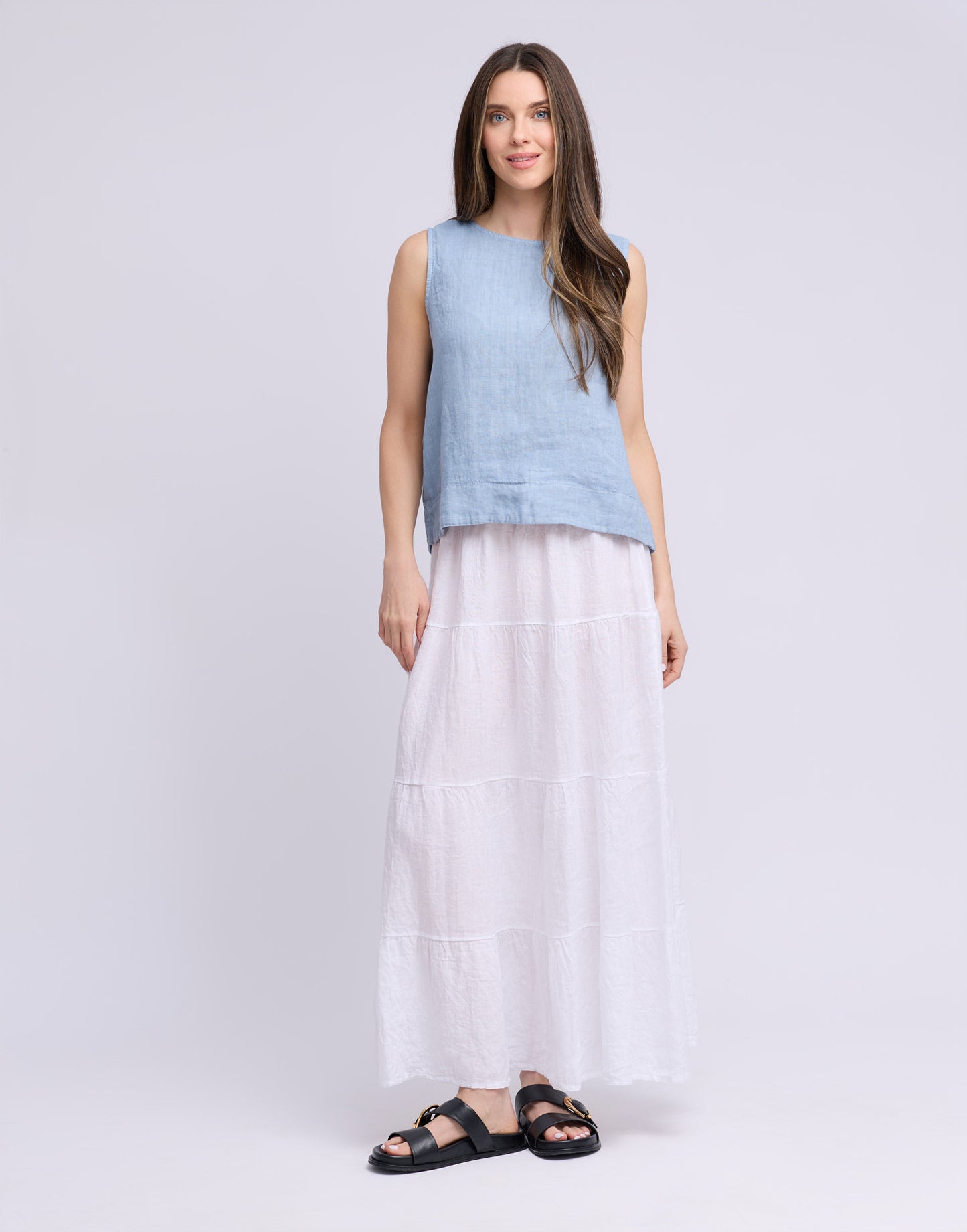 Francesca Linen Tank Top
