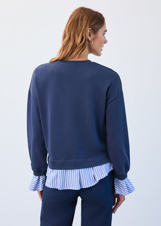 Long Sleeve Two-For Sweater
