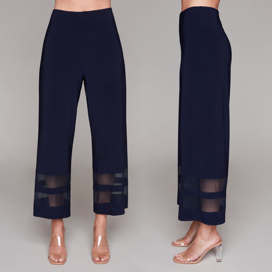 Navy Wide Leg Pants