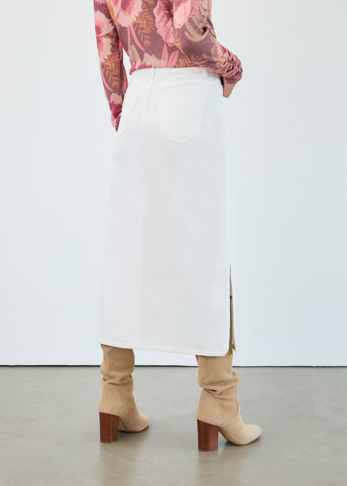 Column Midi Skirt