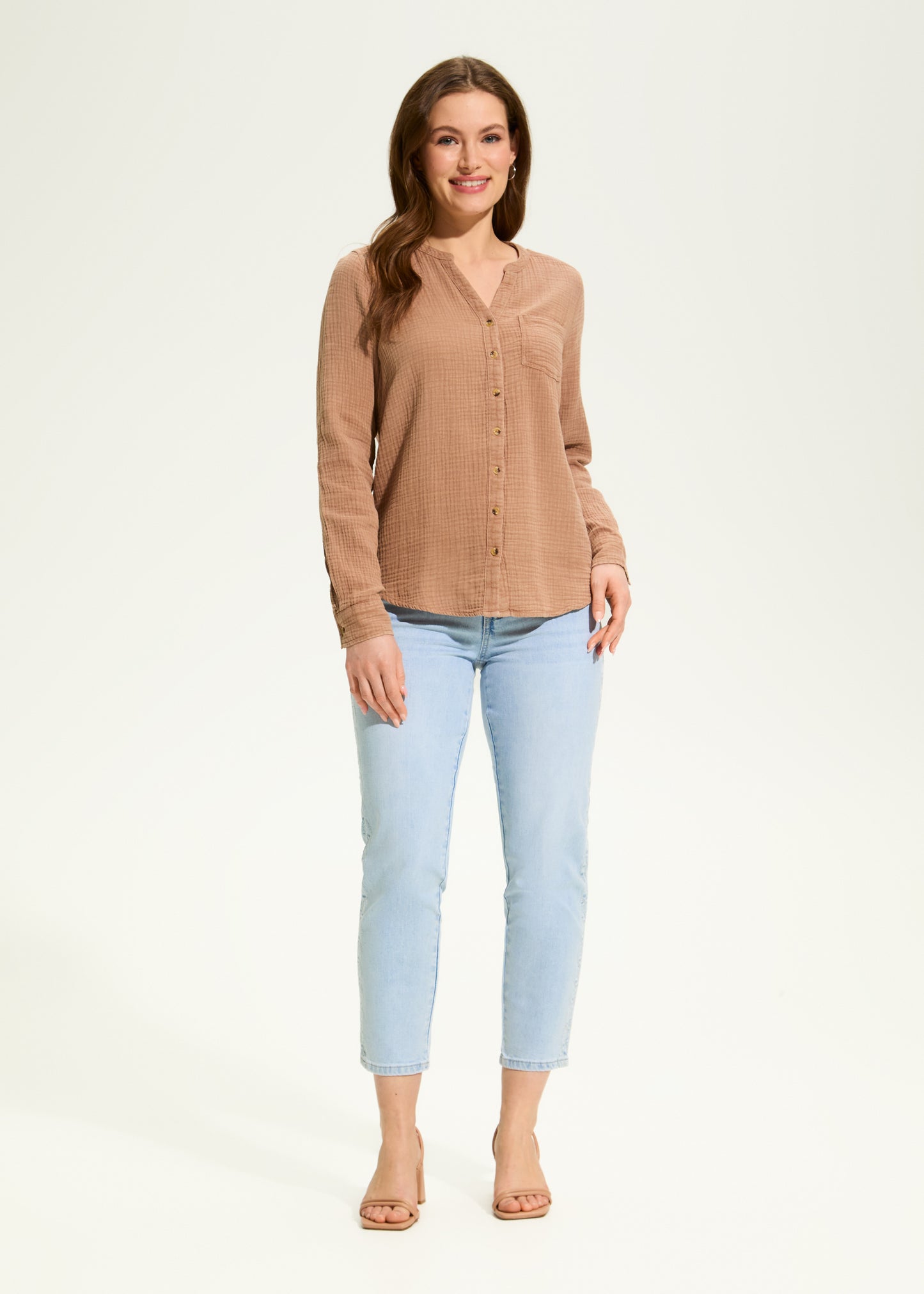 Long Sleeve Gauze Shirt
