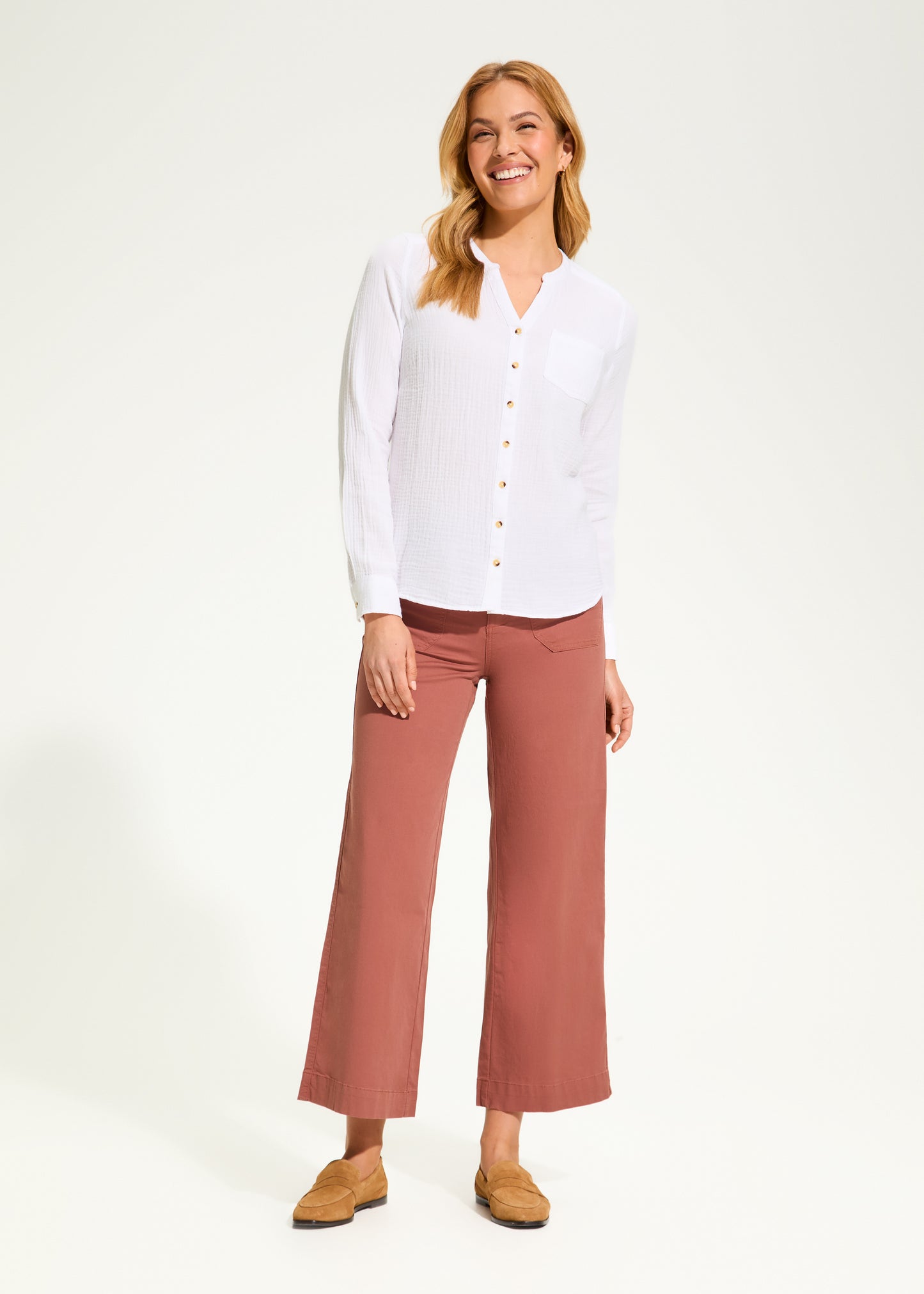 Long Sleeve Gauze Shirt