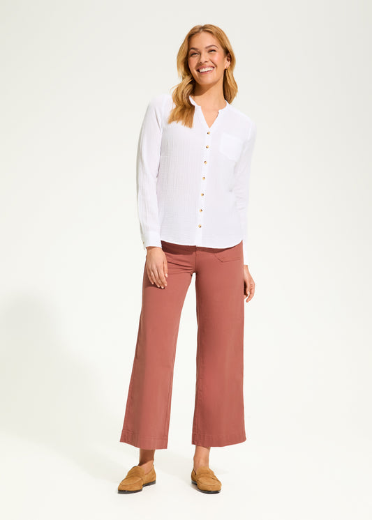 Long Sleeve Gauze Shirt