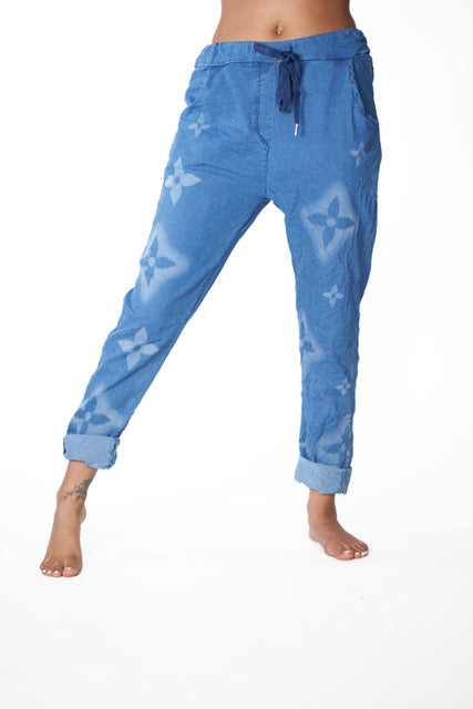 4-Point Flower Pants