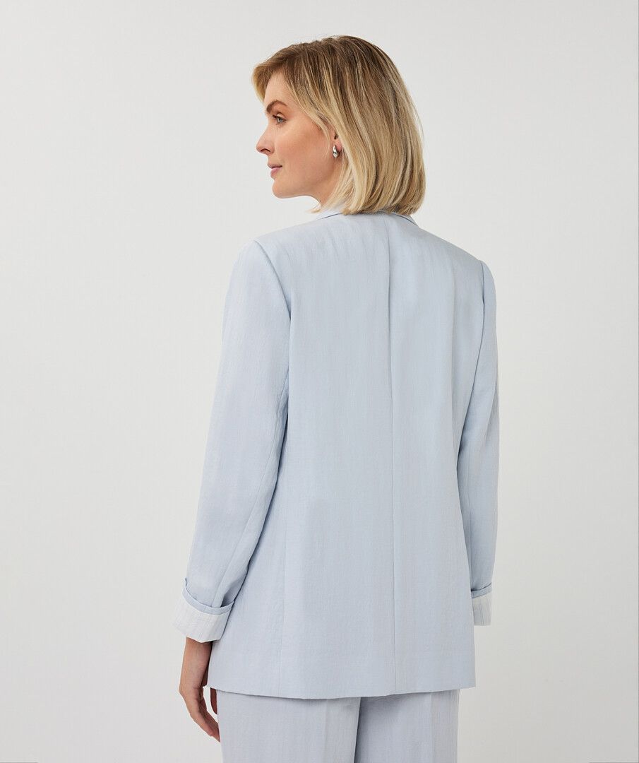 Blazer with Rolled Sleeve