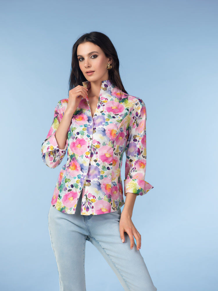 Floral Shirt Top