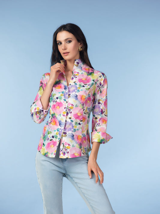 Floral Shirt Top