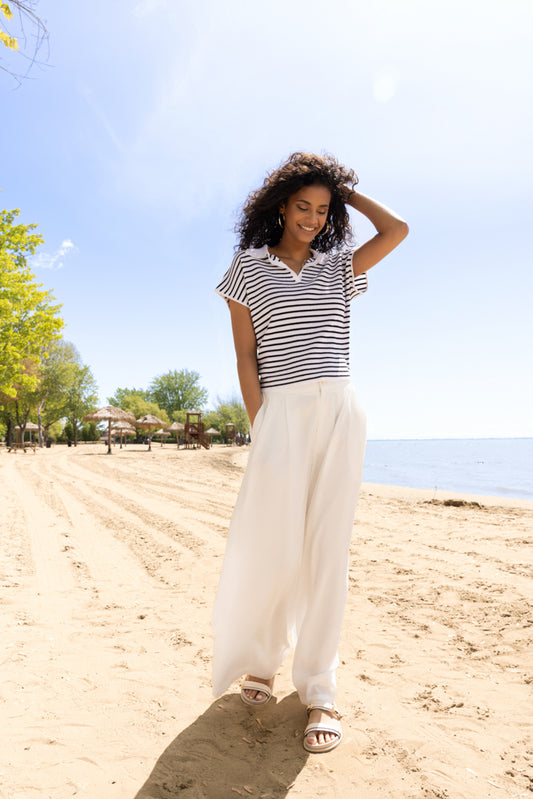 Short Sleeve Knit Sweater