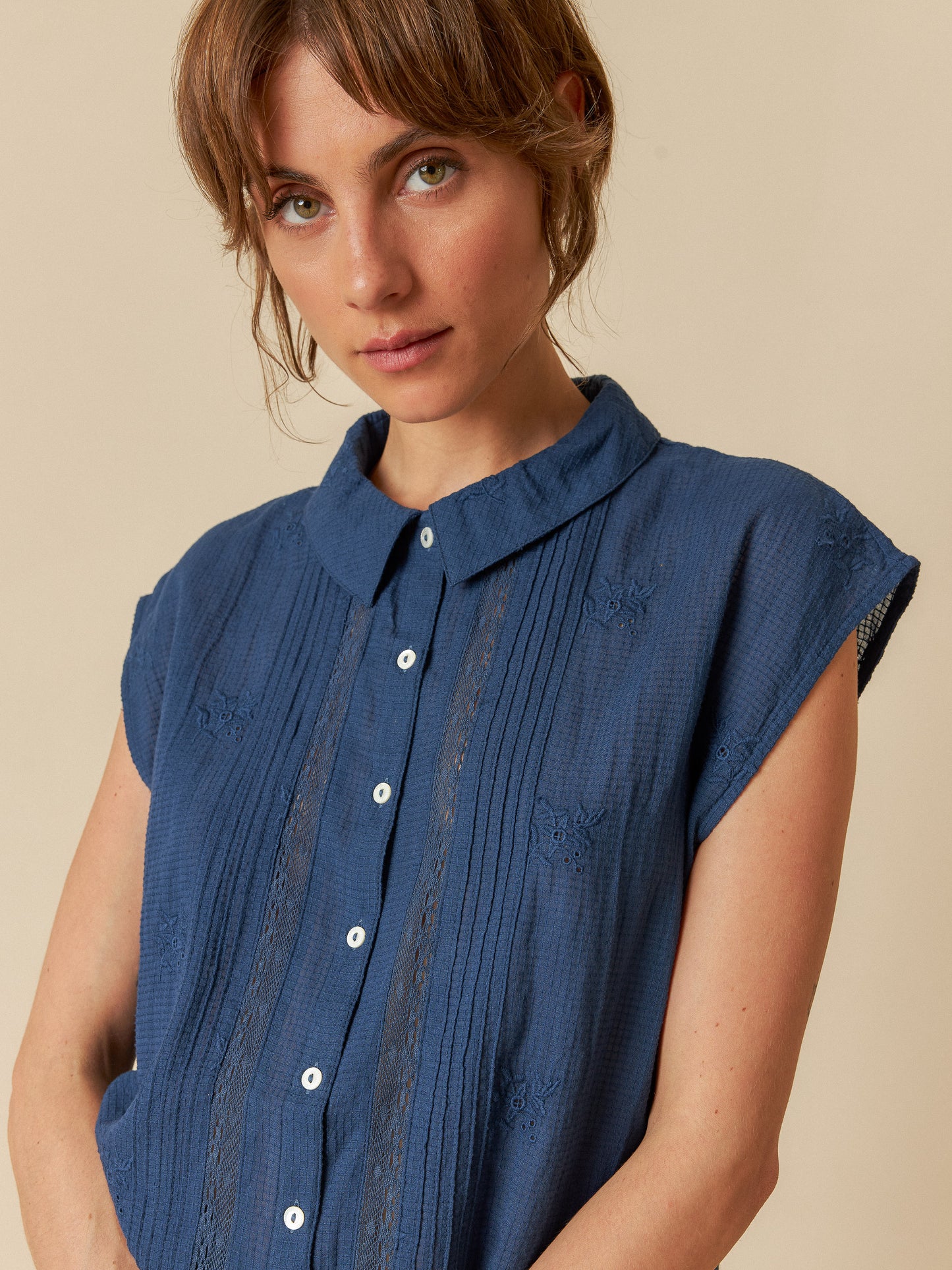 Cotton Embroidered Shirt