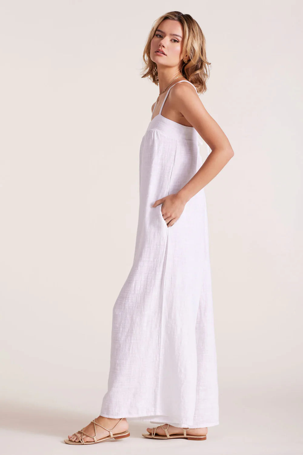 Square Neck Wide Leg Jumpsuit