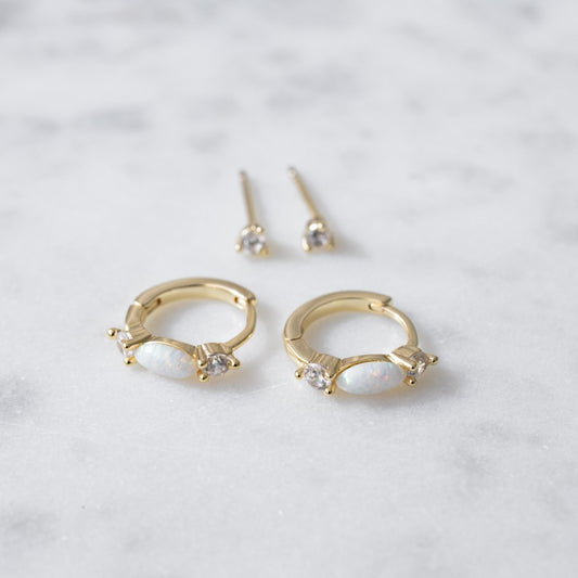 Duet Set Opal Earring