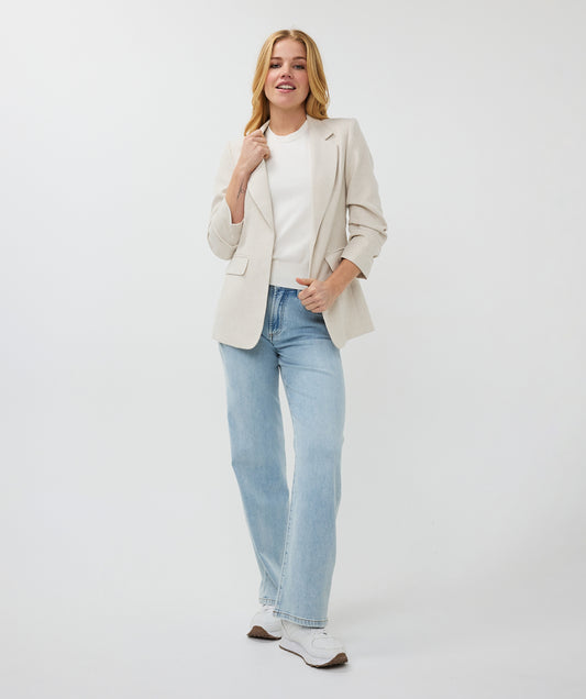 Scrunch Sleeve Blazer