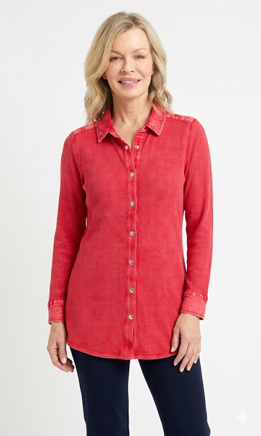 Denim Tunic Cardigan