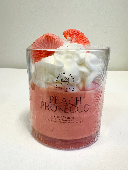Peach Prosecco Soy Candle