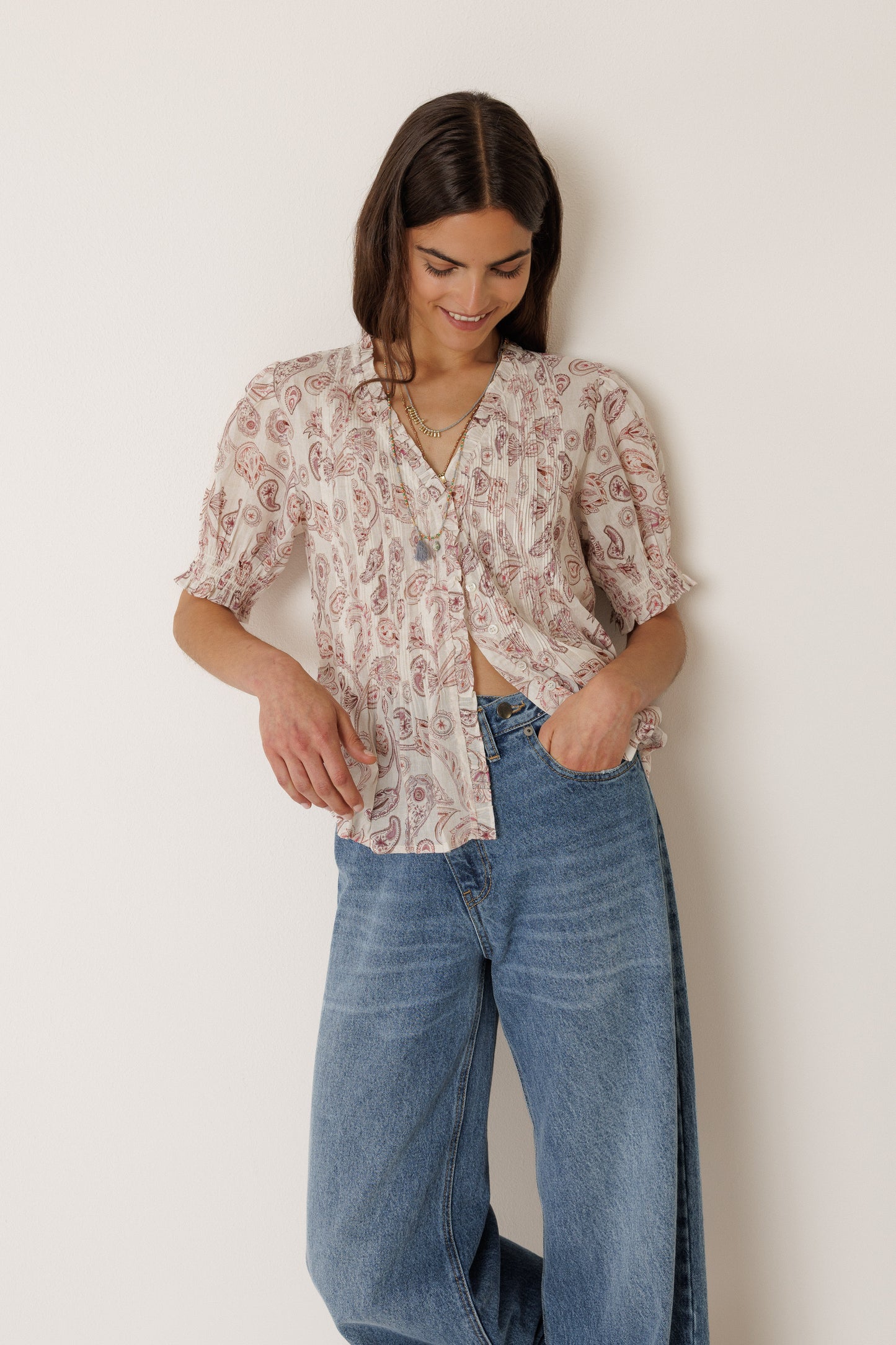 Micro Ruffle Shirt