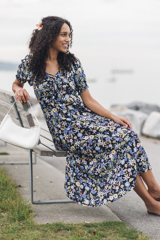 Floral Puff Sleeve Dress