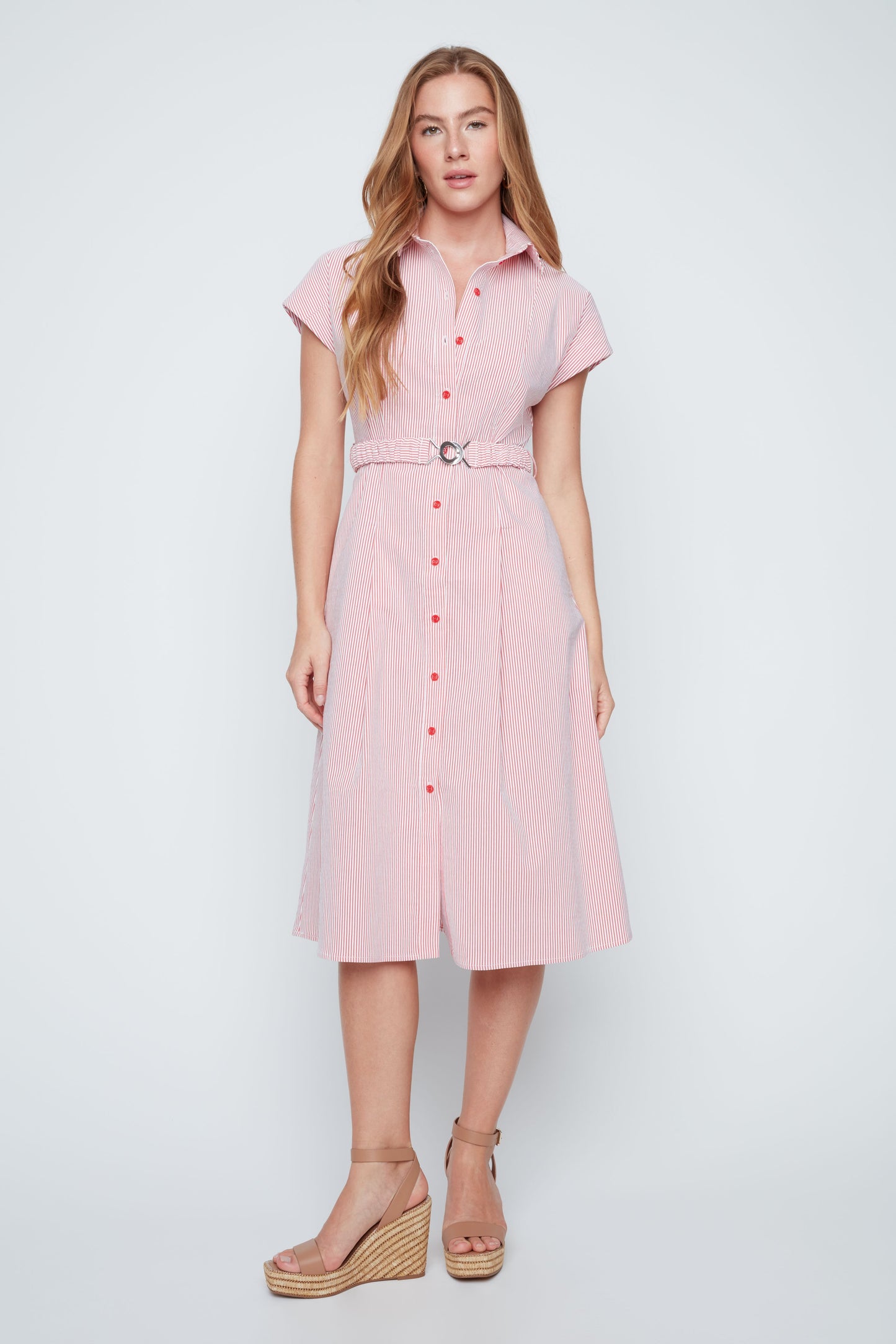 Red Shirtdress