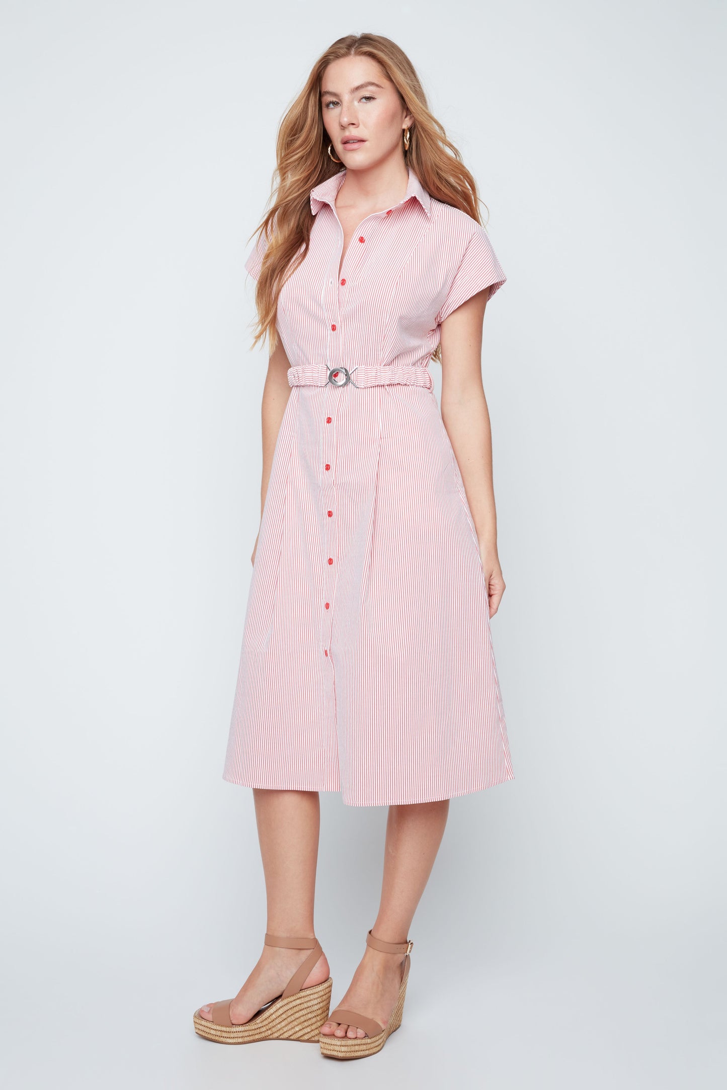Red Shirtdress