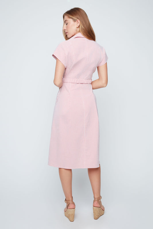 Red Shirtdress