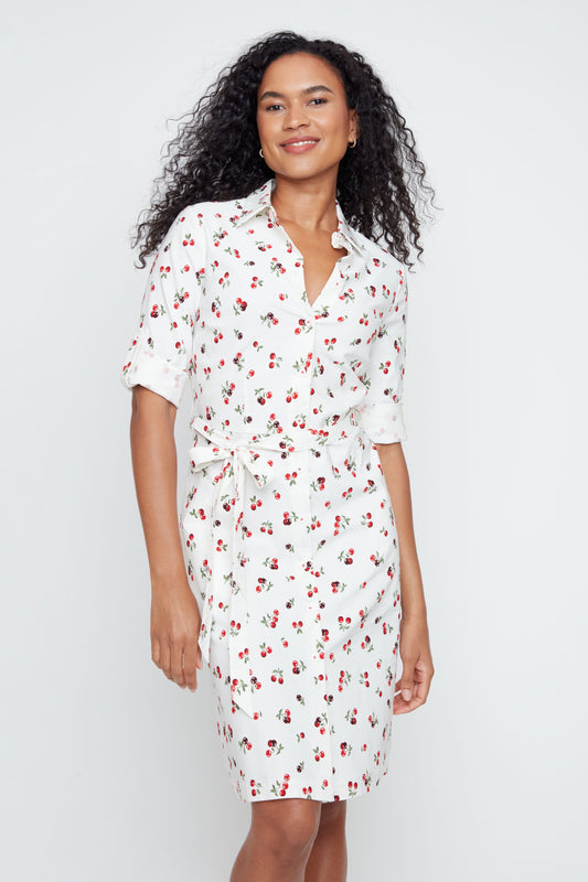 Cherry Shirt Dress