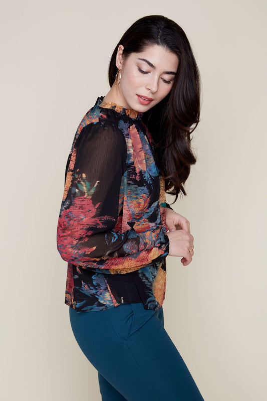 Semi-Sheer Blouse