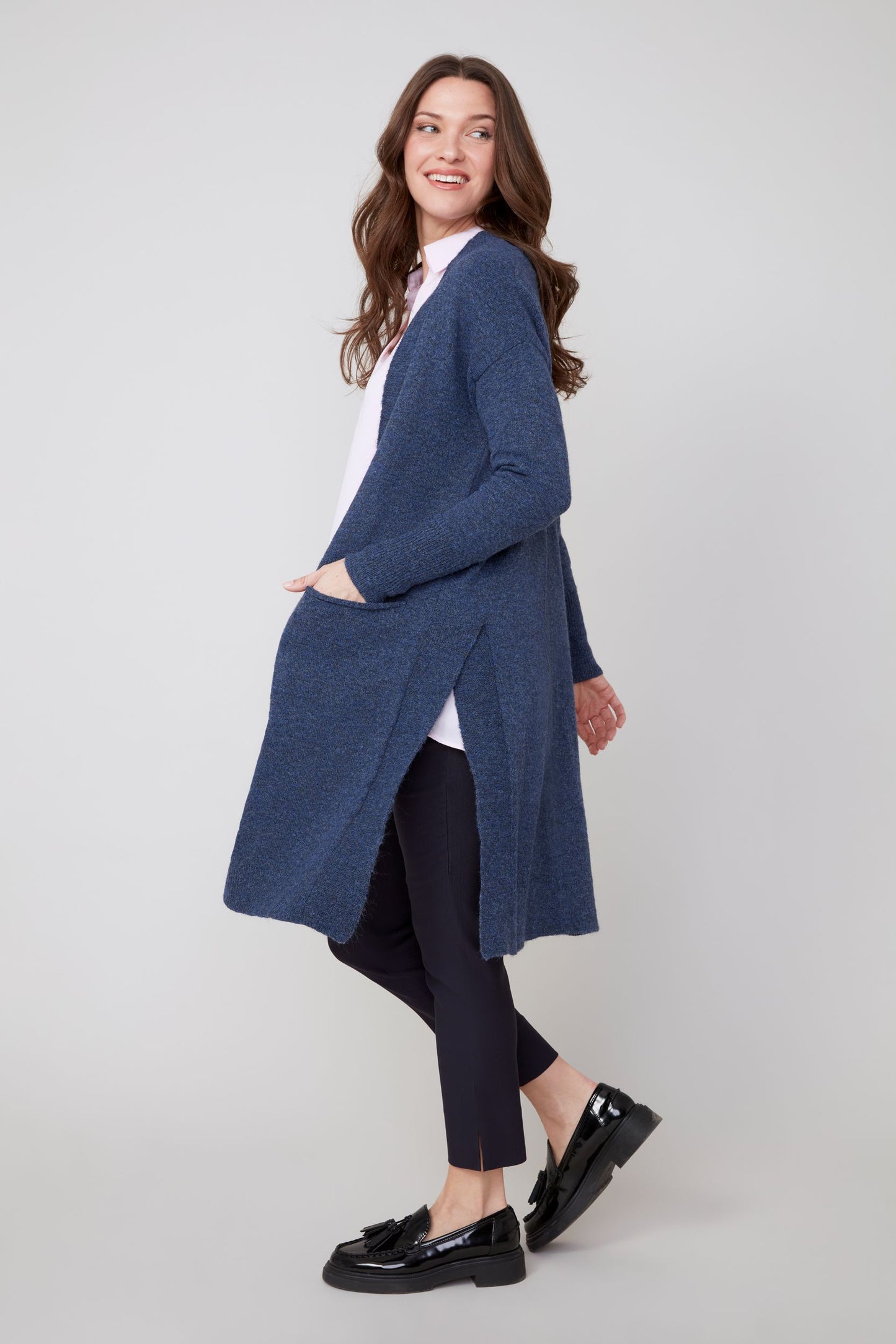 Long Cardigan with side slits