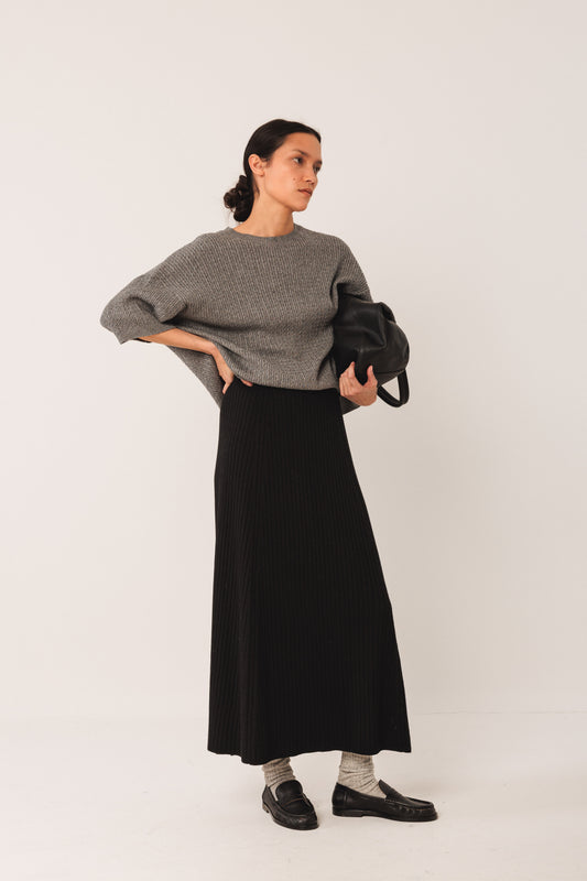 Ribbed Knit Skirt