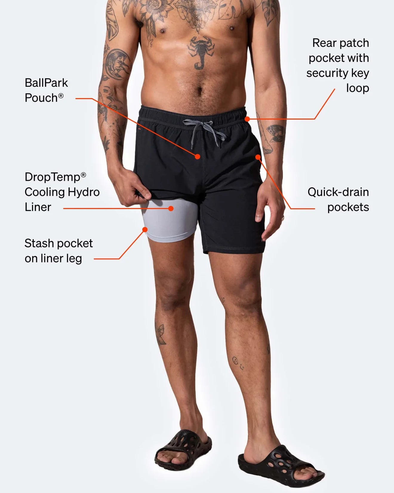 Oh Bouy 2N1 Volley 7" Swim Short