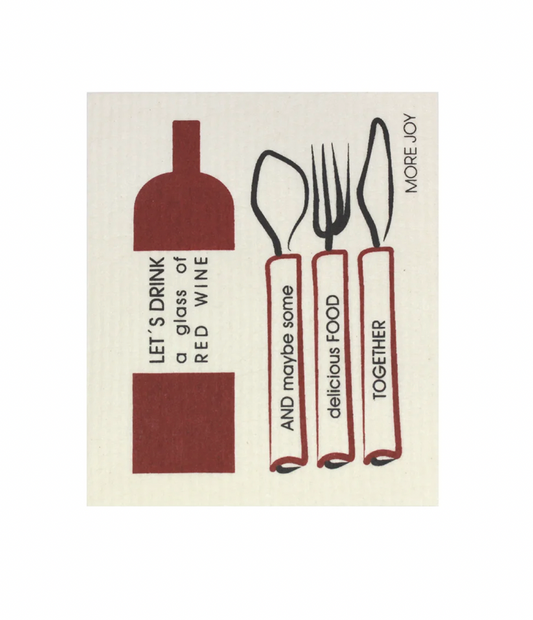 Red Wine Dish Cloth