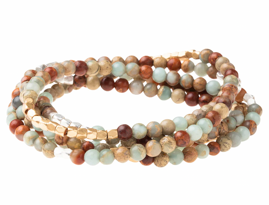 Stone Wrap Aqua Terra Bracelet/Necklace